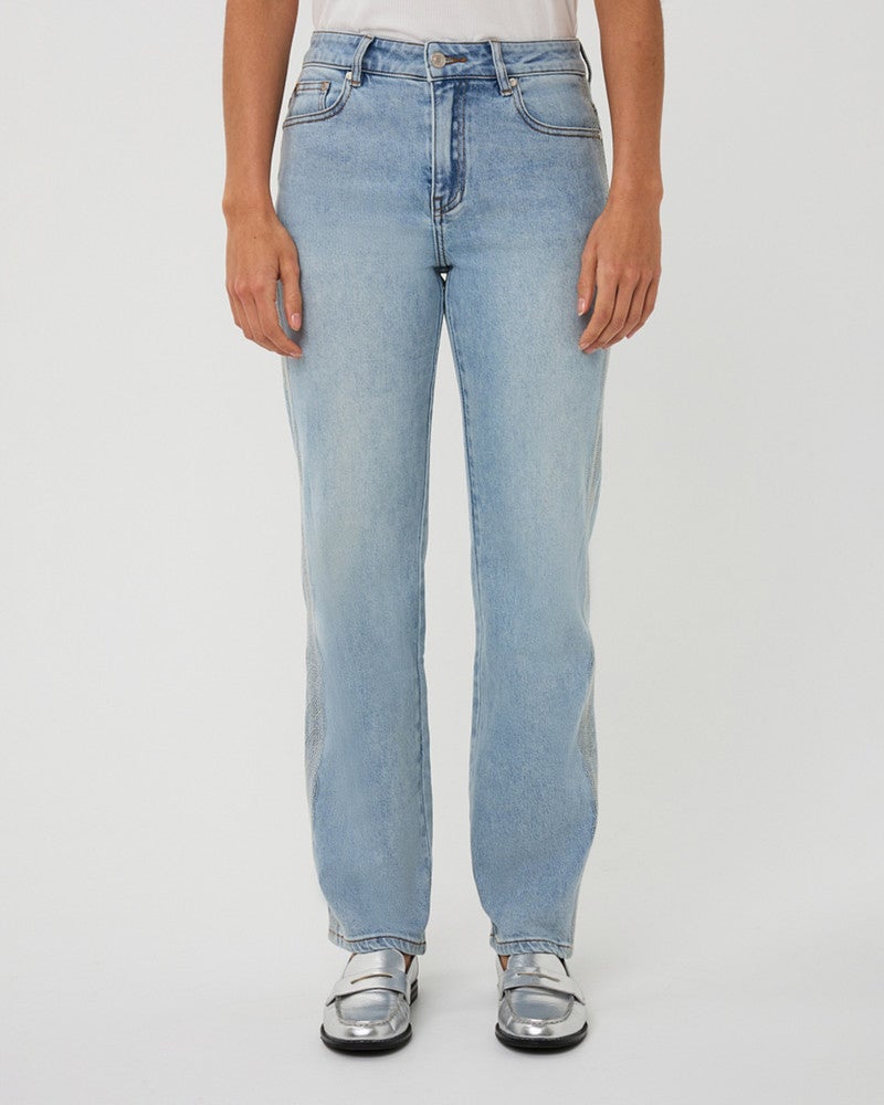 Trousers jeans embroidery Blauw Trousers jeans embroidery Blauw
