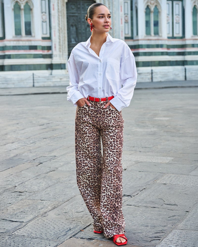 Trousers jeans scarlet leopard Bruin 1 Trousers jeans scarlet leopard Bruin 1