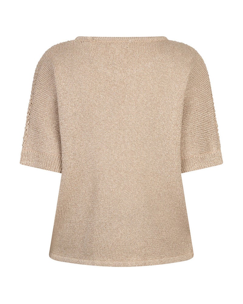 Sweater ajour batwing Zand Sweater ajour batwing Zand