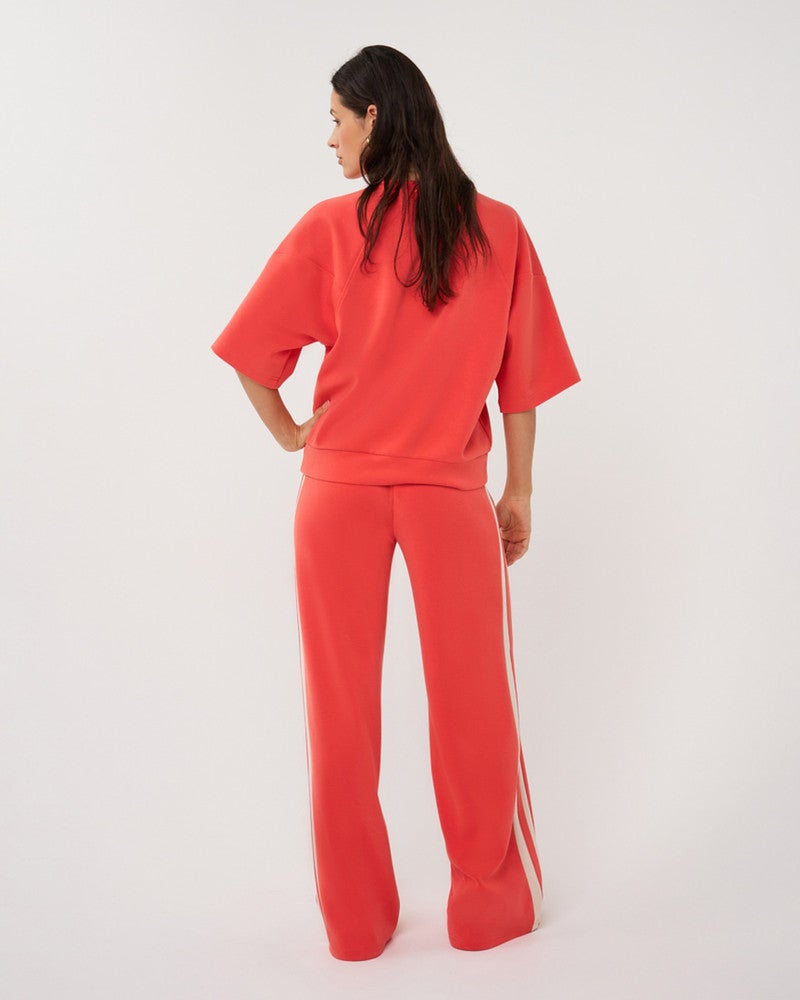 Sweater raglan s/slve Modal Rood Sweater raglan s/slve Modal Rood