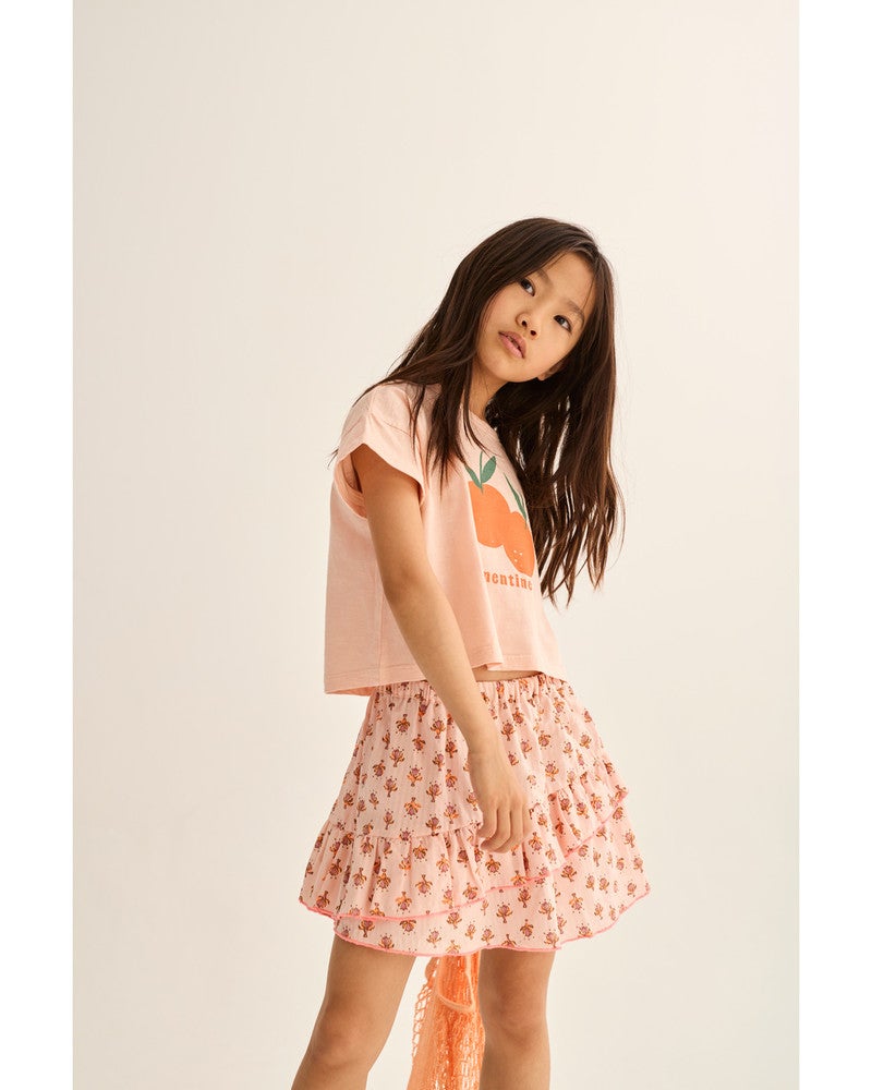 Molly indiana flower print skirt Roze Molly indiana flower print skirt Roze