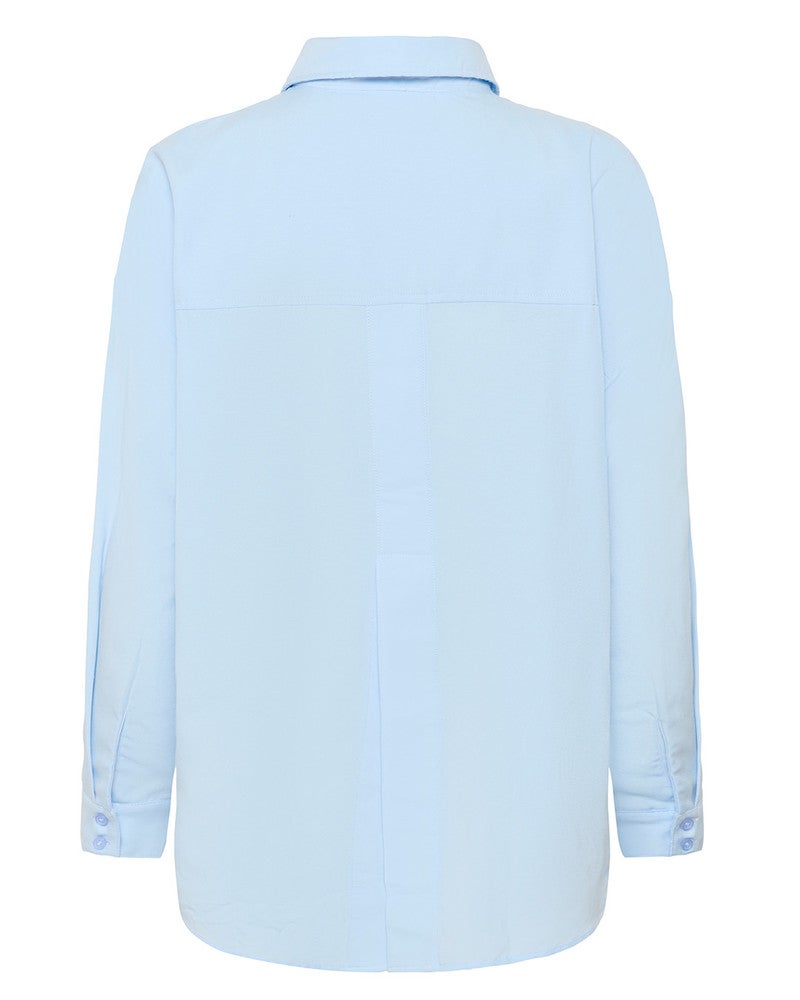 MWVilda Sunna Boxy Shirt Licht Blauw MWVilda Sunna Boxy Shirt Licht Blauw