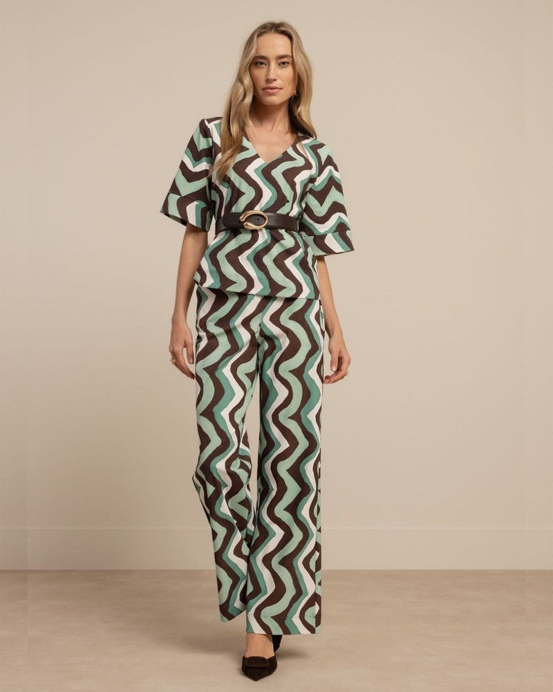 Chantou zigzag top Multi Chantou zigzag top Multi