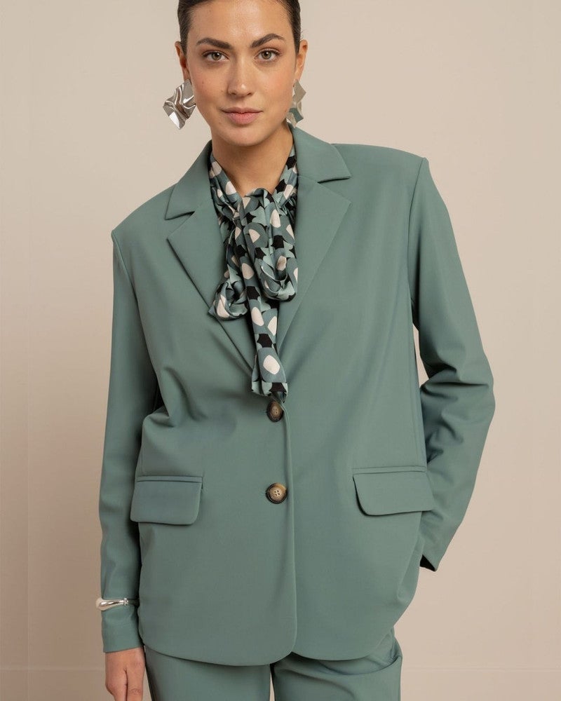 Portia bonded blazer Groen Portia bonded blazer Groen
