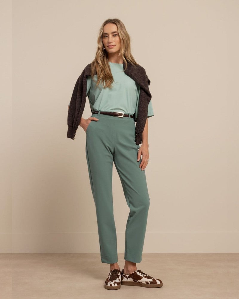Anne bonded trousers Groen Anne bonded trousers Groen