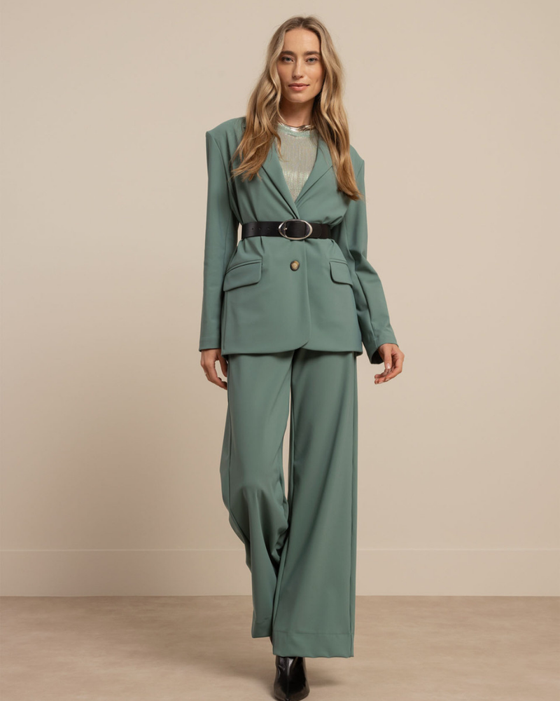 Roxy lurex plisse top Groen Roxy lurex plisse top Groen