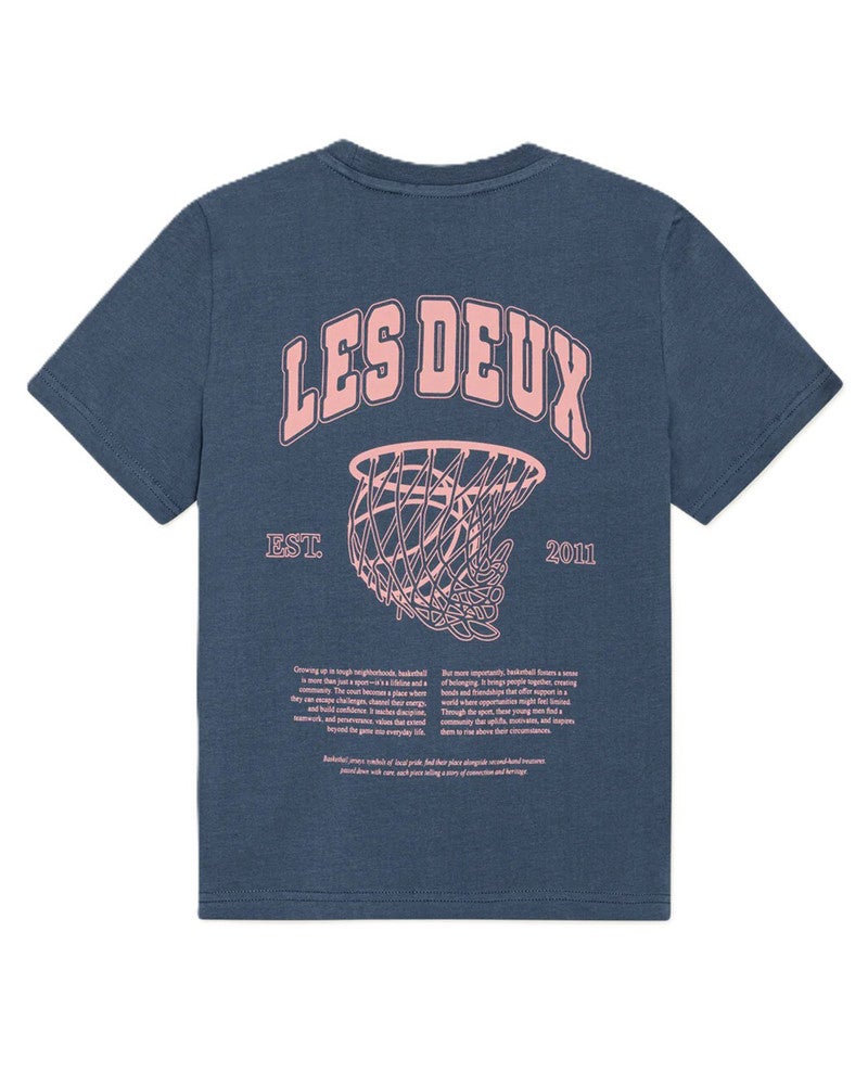 Hoop T-Shirt Backprint Blauw Hoop T-Shirt Backprint Blauw