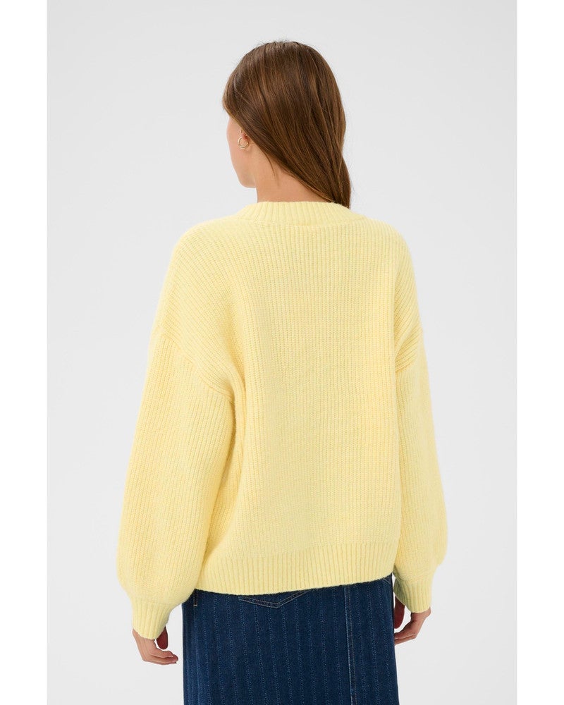 OttolineSZ V-Neck Pullover Geel OttolineSZ V-Neck Pullover Geel