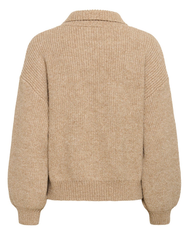 OttolineSZ Polo Pullover Bruin 1 OttolineSZ Polo Pullover Bruin 1