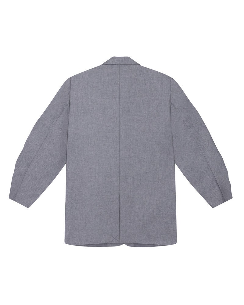 ladies woven oversized blazer JENNY Grijs ladies woven oversized blazer JENNY Grijs