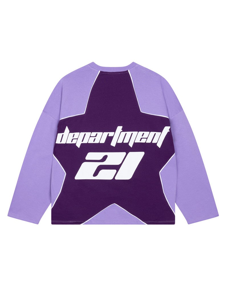 ladies knitted oversized longsleeve BATT Paars ladies knitted oversized longsleeve BATT Paars