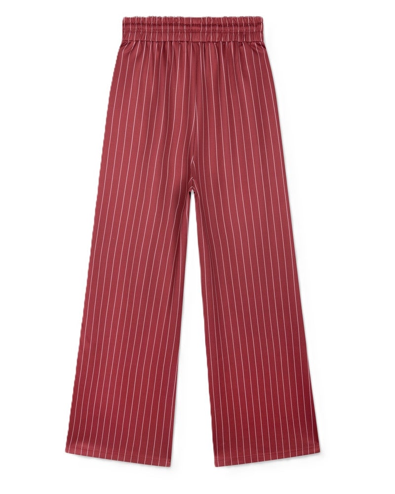 ladies knitted pinstripe training pants Rood ladies knitted pinstripe training pants Rood