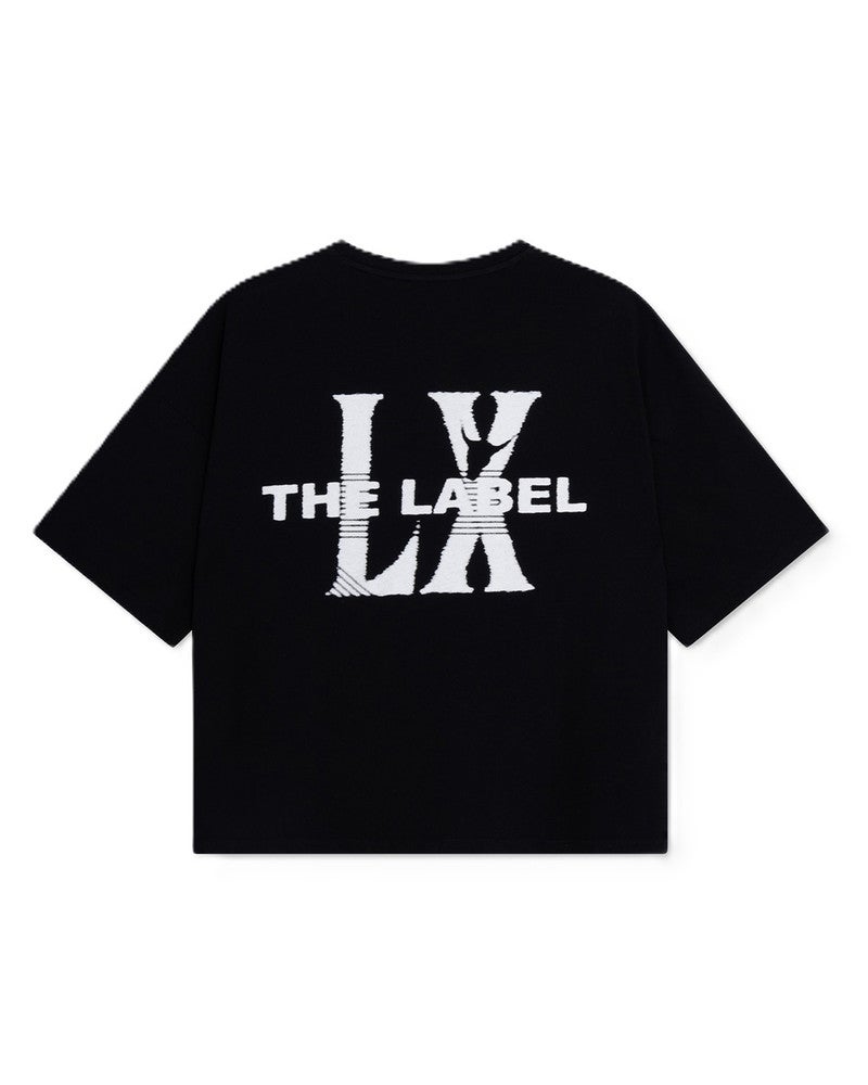 ladies knitted faded LX t-shirt Zwart 1 ladies knitted faded LX t-shirt Zwart 1