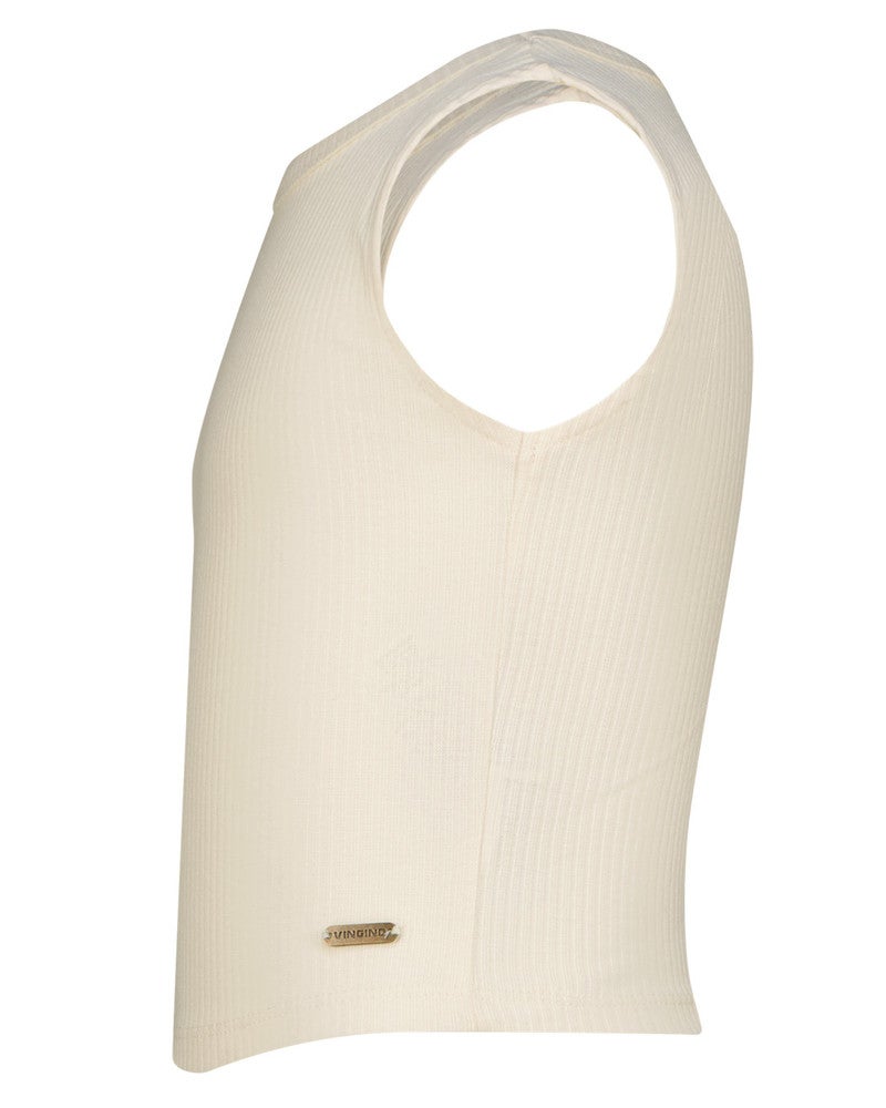 Icon-crop rib top Off White Icon-crop rib top Off White