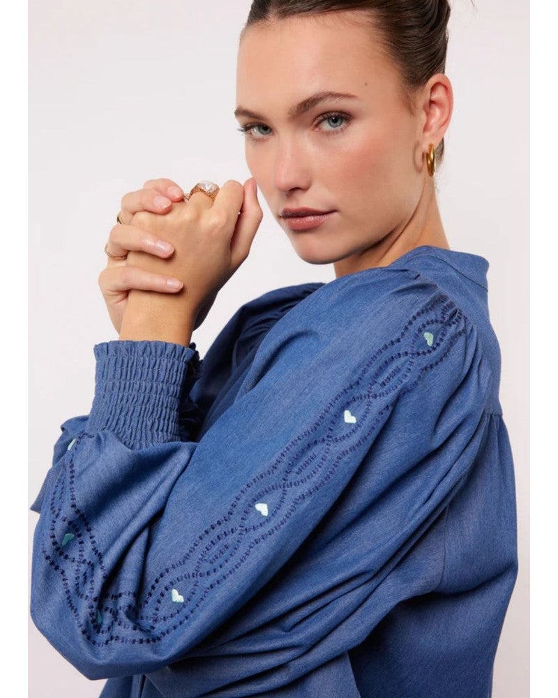 Rebel blouse Blauw Rebel blouse Blauw