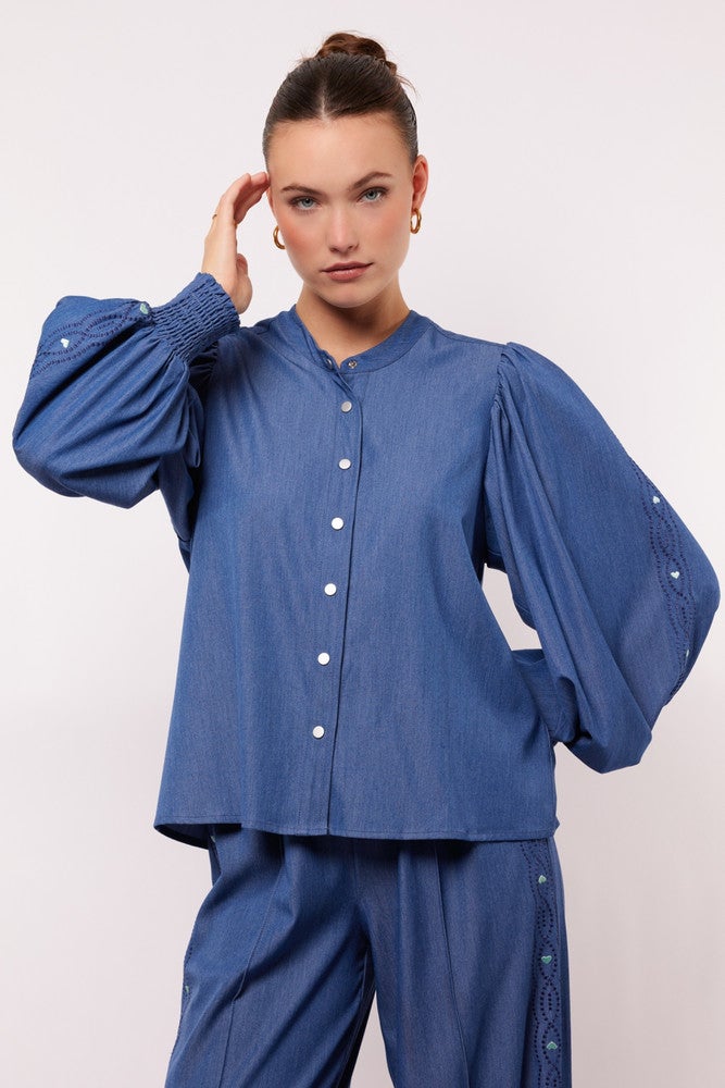 Rebel blouse Blauw Rebel blouse Blauw
