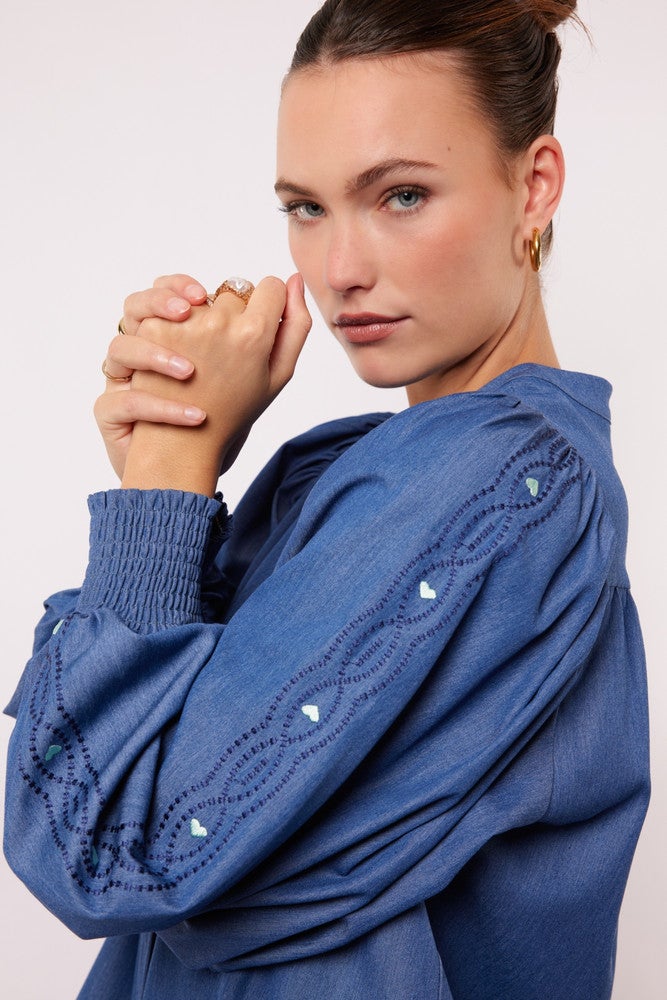 Rebel blouse Blauw Rebel blouse Blauw