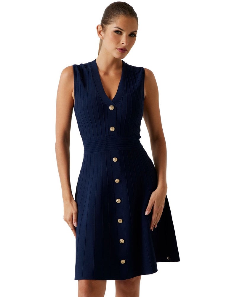 SL VN AMBER SWTR DRESS Donker Blauw SL VN AMBER SWTR DRESS Donker Blauw