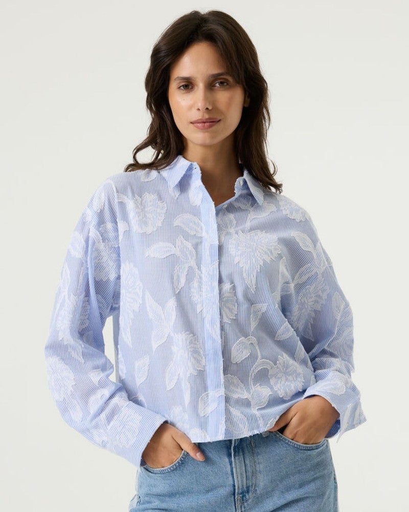 O260022 Ladies Shirt Licht Blauw O260022 Ladies Shirt Licht Blauw