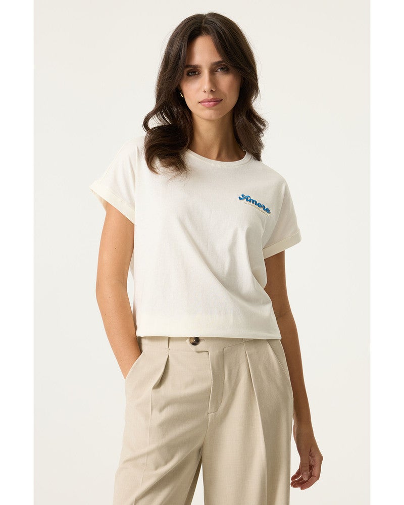 O260001 Ladies T-shirt Off White O260001 Ladies T-shirt Off White