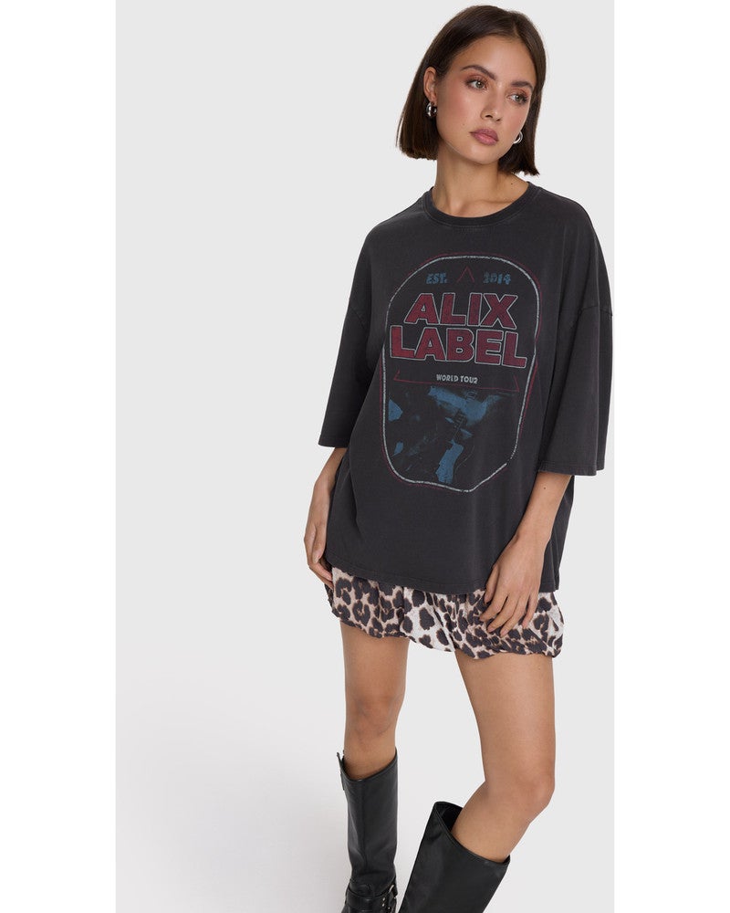 ladies knitted band shirt Grijs ladies knitted band shirt Grijs