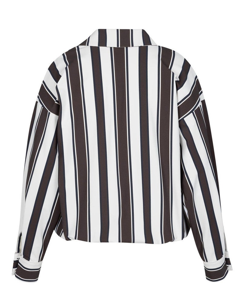 Elvie stripe blouse Bruin 1 Elvie stripe blouse Bruin 1