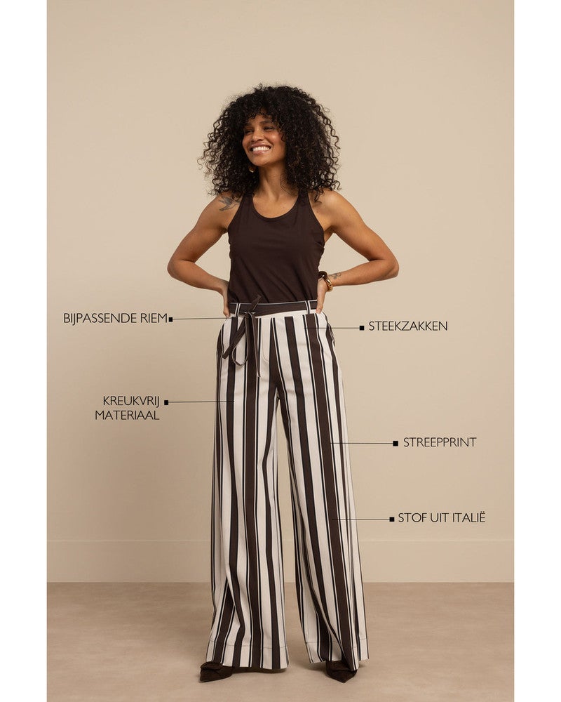 Sam stripe trousers Bruin 1 Sam stripe trousers Bruin 1