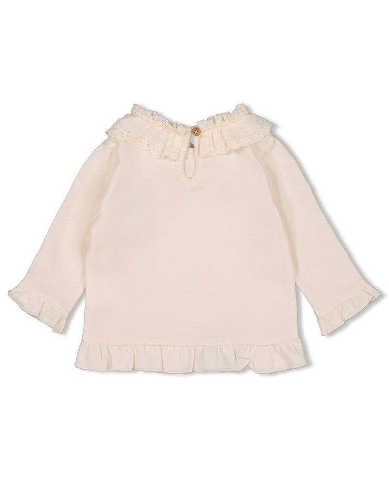 Longsleeve met kraag - Flower Ranch Off White Longsleeve met kraag - Flower Ranch Off White