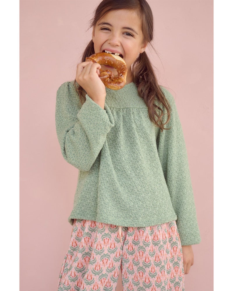 Kirzy A-line Jersey Top Longsleeve Groen Kirzy A-line Jersey Top Longsleeve Groen