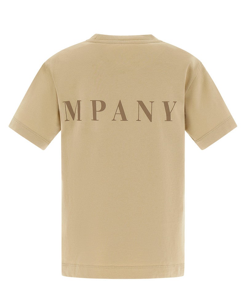 T-shirt Running Print Front To Back Zand T-shirt Running Print Front To Back Zand