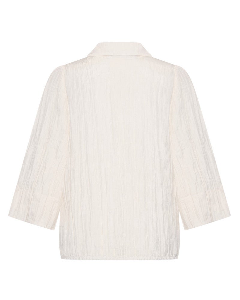 Blouse Polo Kreuk Ecru Blouse Polo Kreuk Ecru