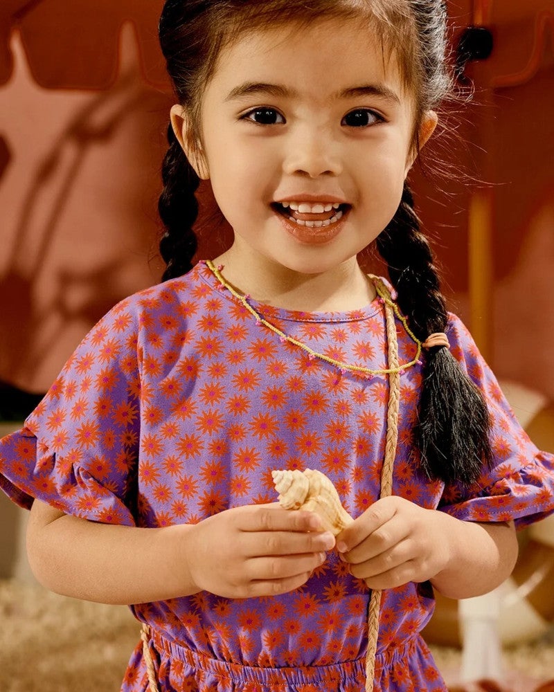 Emilie Dress Flowers Paars Emilie Dress Flowers Paars