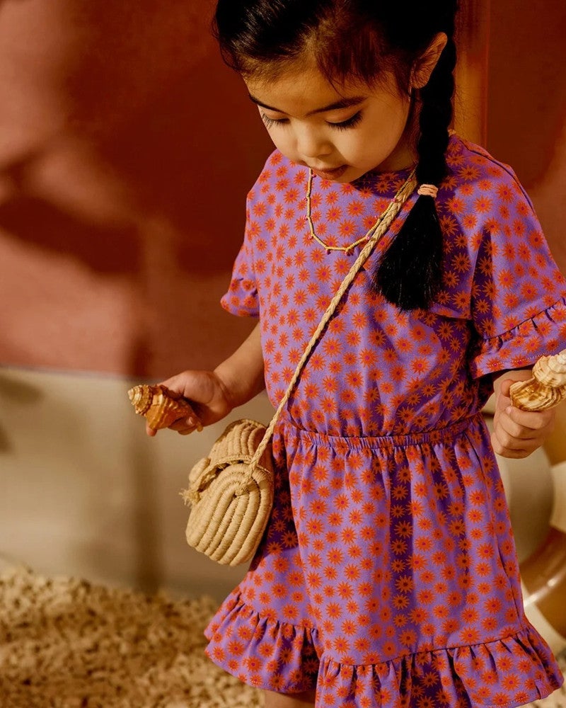 Emilie Dress Flowers Paars Emilie Dress Flowers Paars