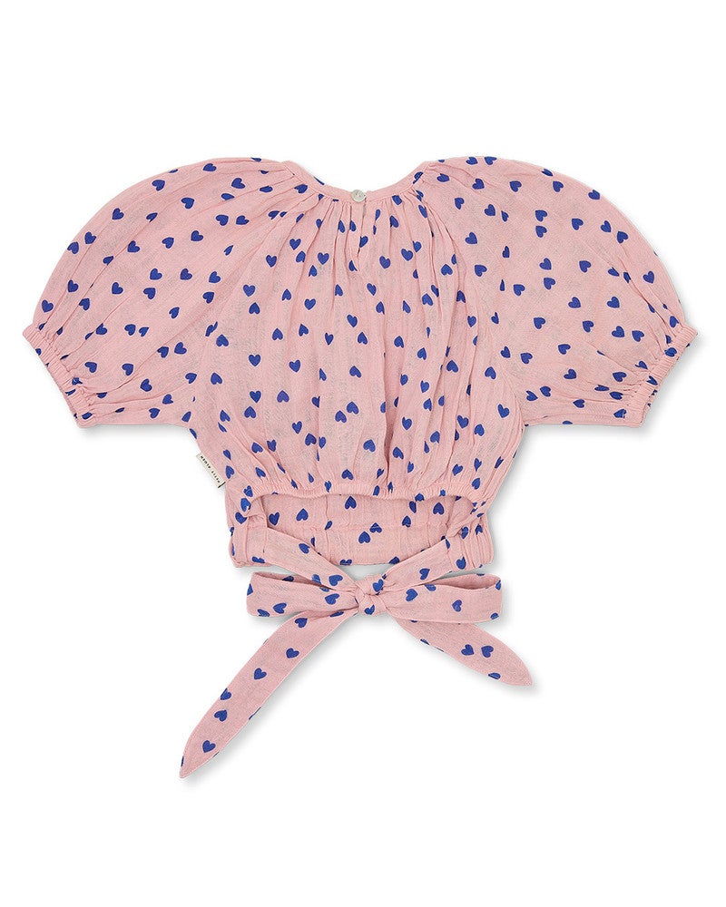 Adele Blouse Hearts Roze Adele Blouse Hearts Roze