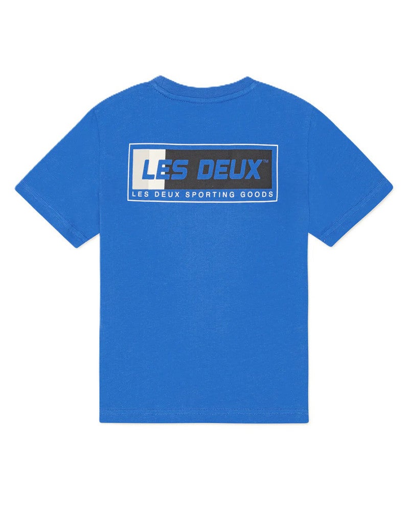 Sport Logo T-Shirt Backprint Blauw Sport Logo T-Shirt Backprint Blauw