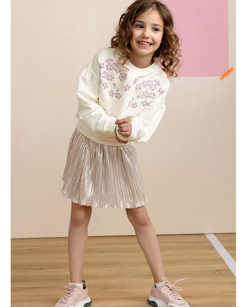 Kamis Sweater with embroidery at chest Off White Kamis Sweater with embroidery at chest Off White