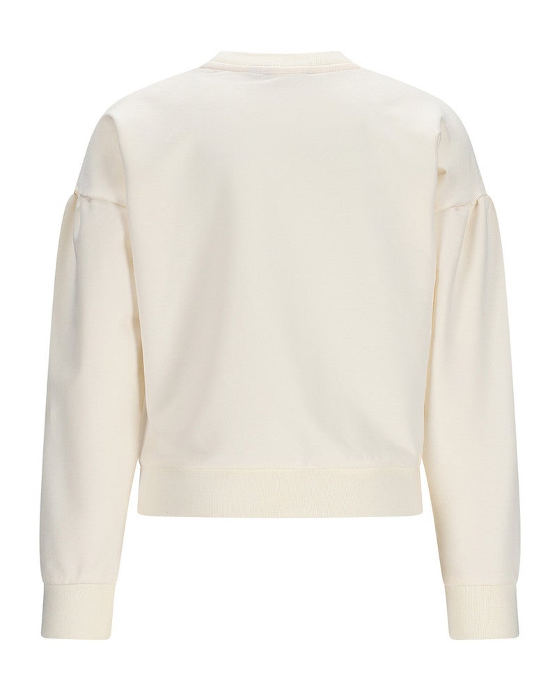 Kamis Sweater with embroidery at chest Off White Kamis Sweater with embroidery at chest Off White