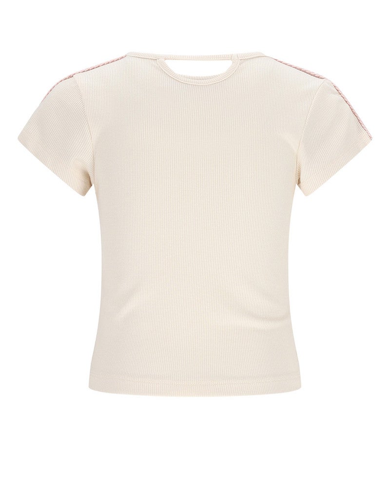 Kris Rib Jersey Tshirt Off White Kris Rib Jersey Tshirt Off White