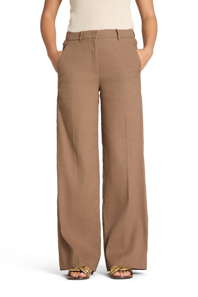 Mira Wide Leg Pantalon Bruin 1 Mira Wide Leg Pantalon Bruin 1