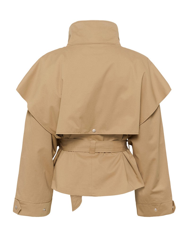 KBDana Short Trench jacket Zand KBDana Short Trench jacket Zand