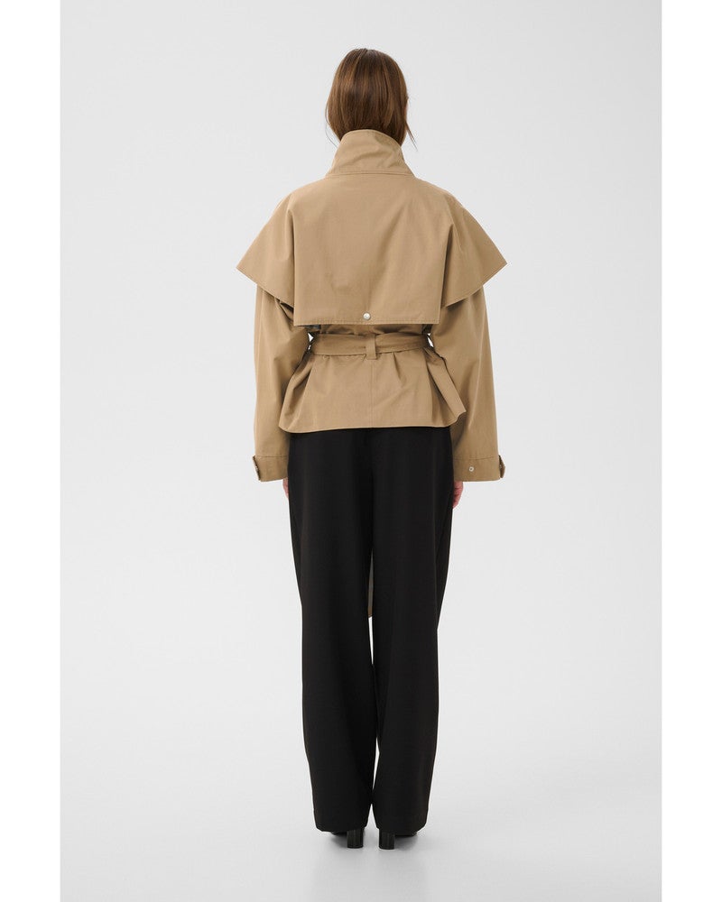 KBDana Short Trench jacket Zand KBDana Short Trench jacket Zand