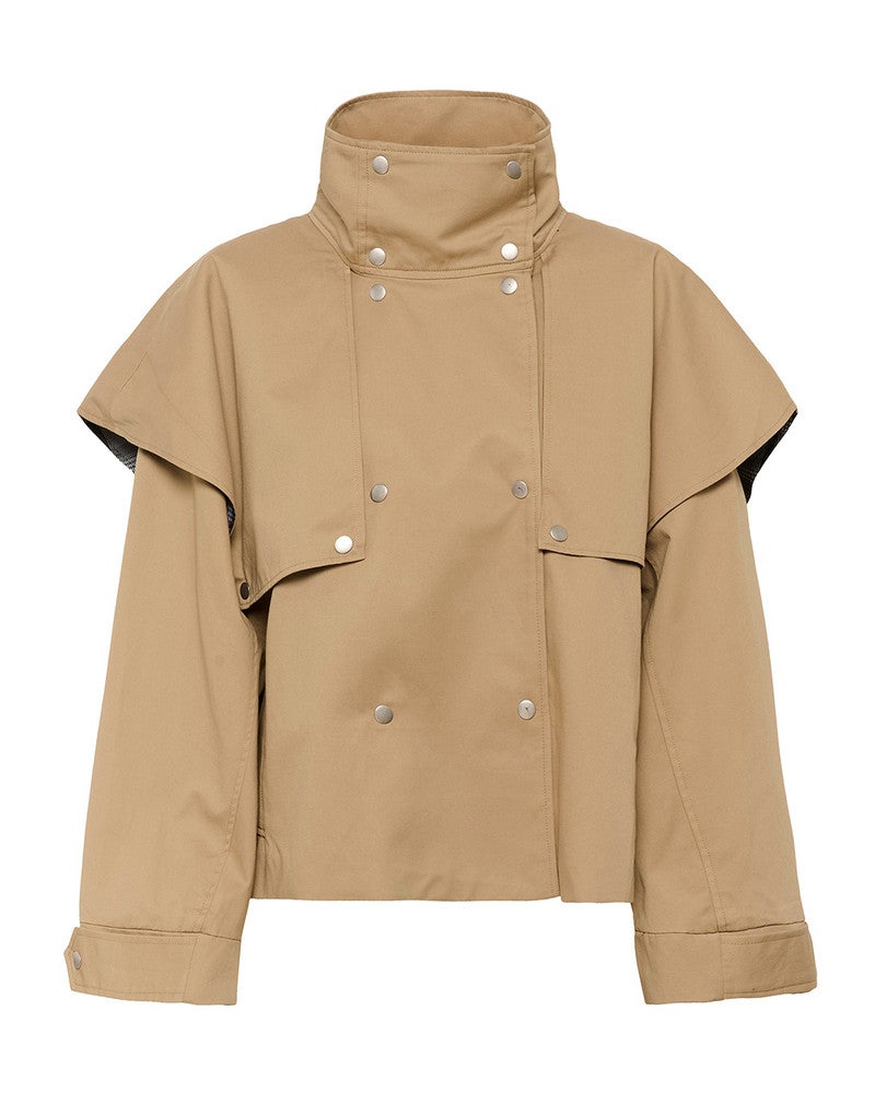 KBDana Short Trench jacket Zand KBDana Short Trench jacket Zand