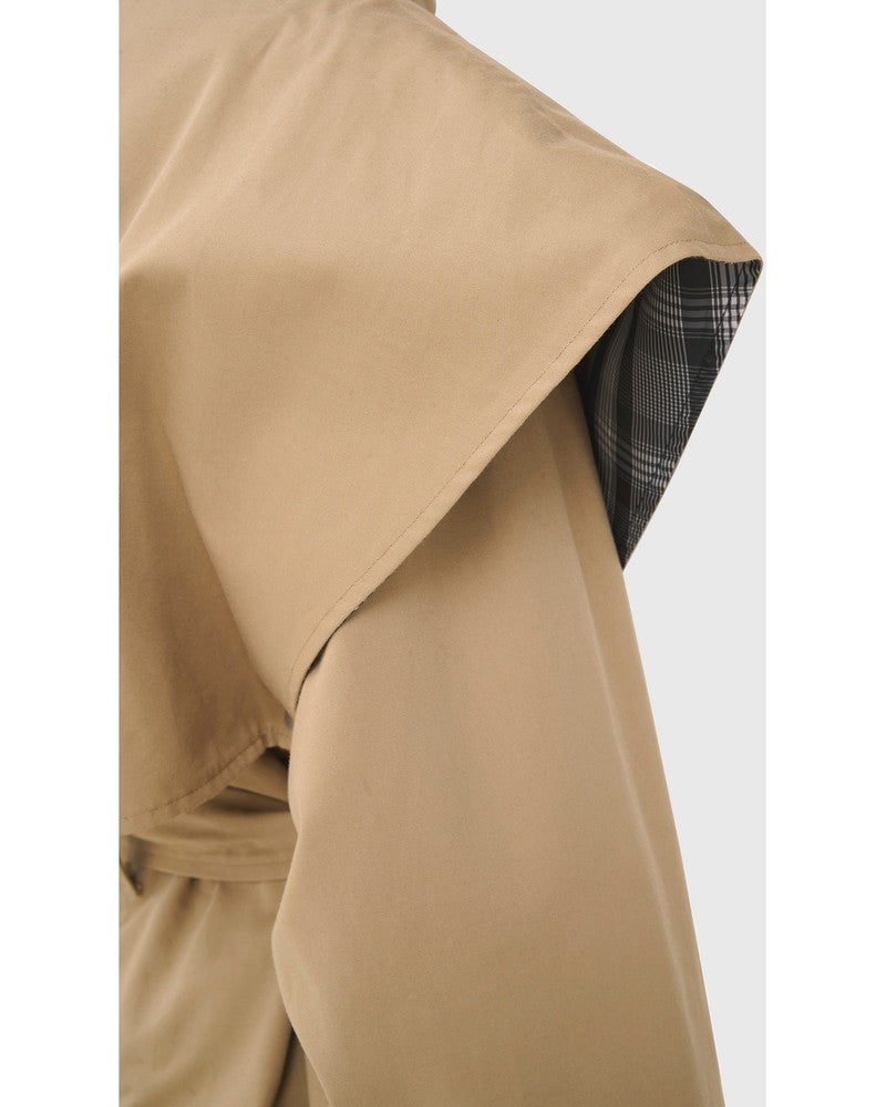 KBDana Short Trench jacket Zand KBDana Short Trench jacket Zand