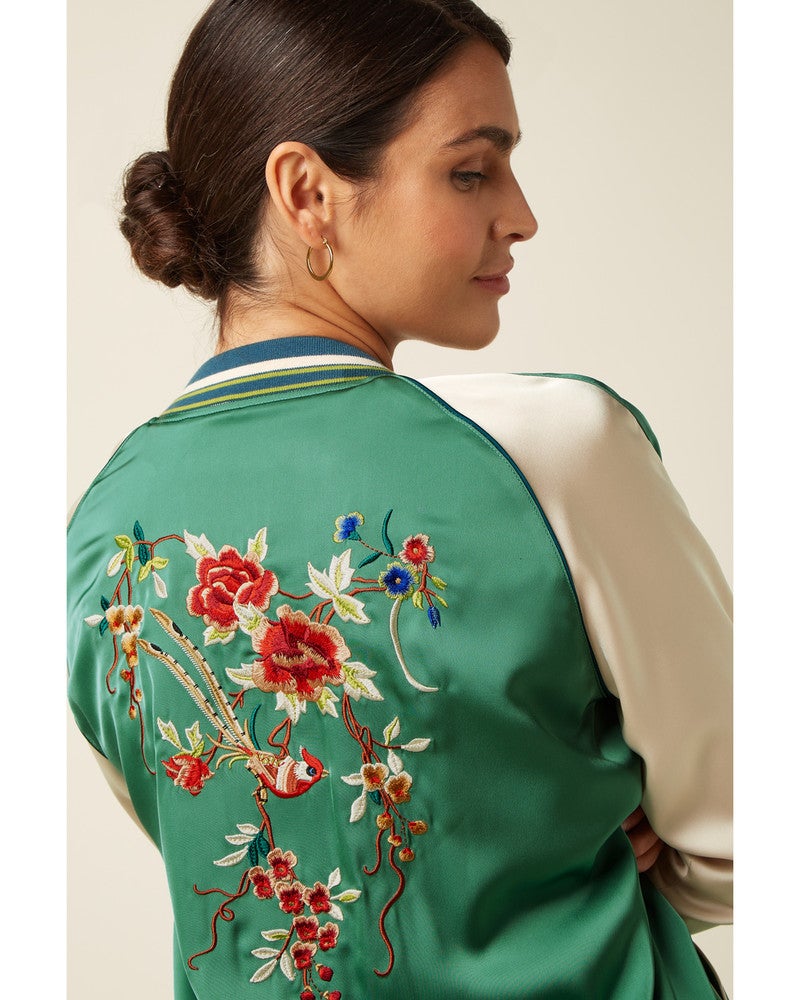 Bomber Jacket Lazou Groen Bomber Jacket Lazou Groen