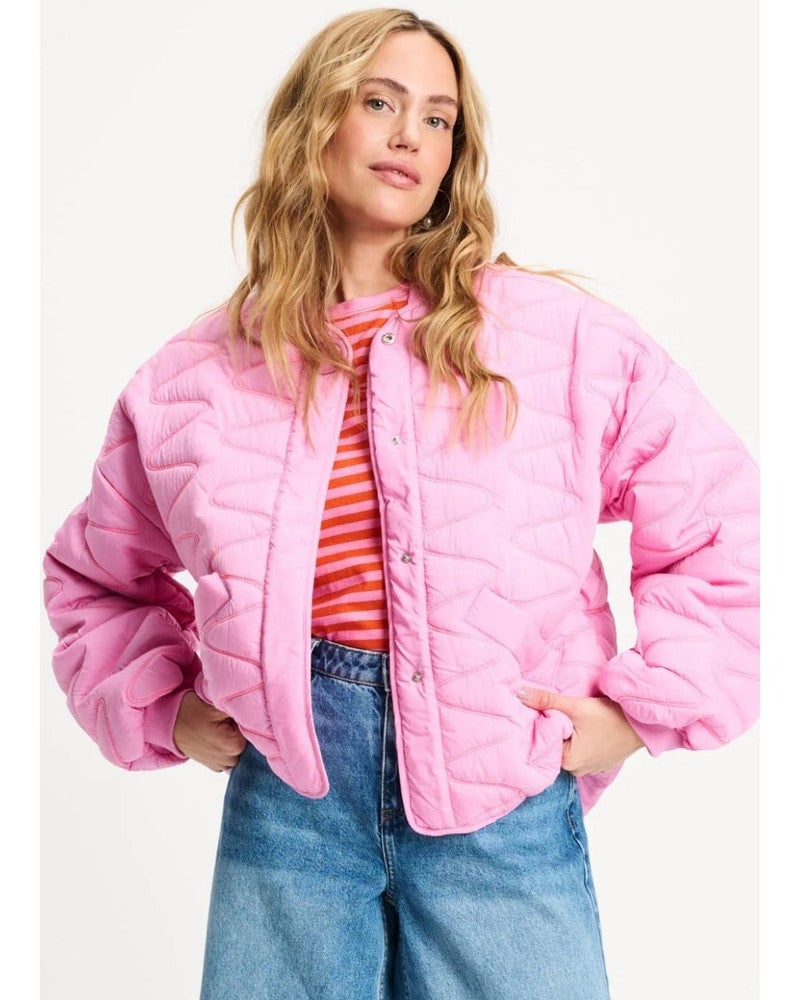 JACKET - Quilted Cheering Pink Roze JACKET - Quilted Cheering Pink Roze