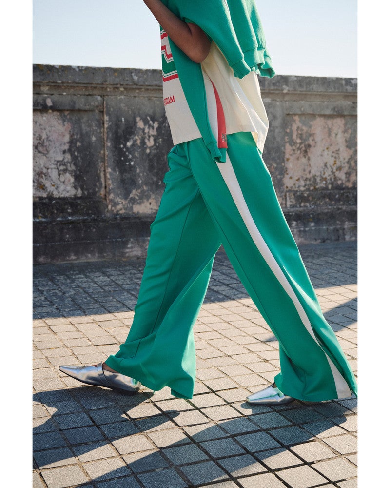 TRACKPANTS - Stripe Wander Green Groen TRACKPANTS - Stripe Wander Green Groen