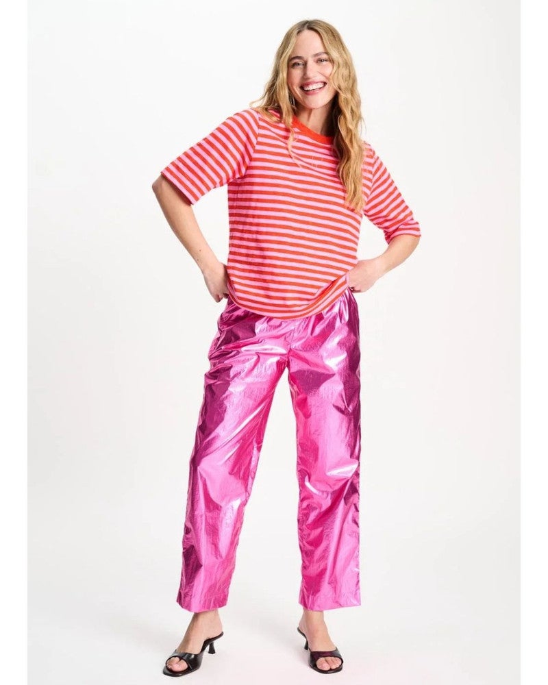 TSHIRT - Stripe Orange Pink Multi TSHIRT - Stripe Orange Pink Multi