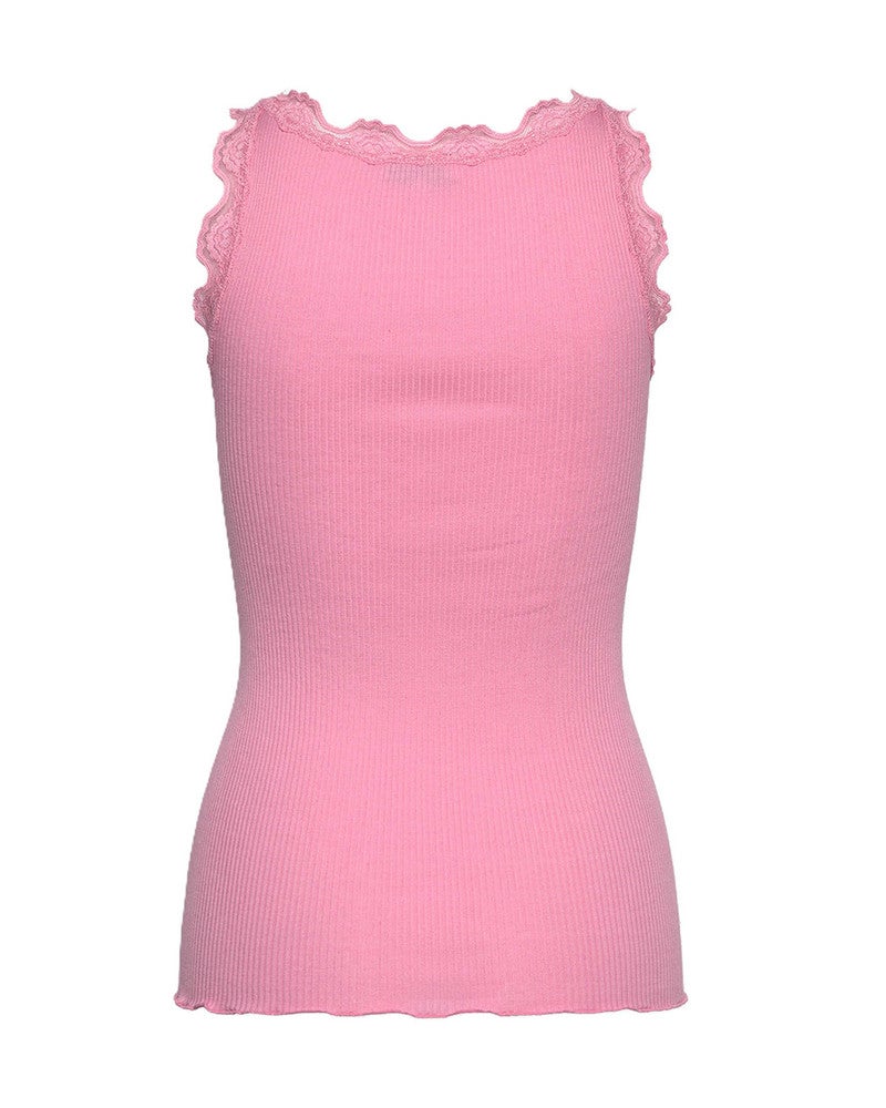 RWBabette Silk SL U-neck Long Lace Top Roze RWBabette Silk SL U-neck Long Lace Top Roze