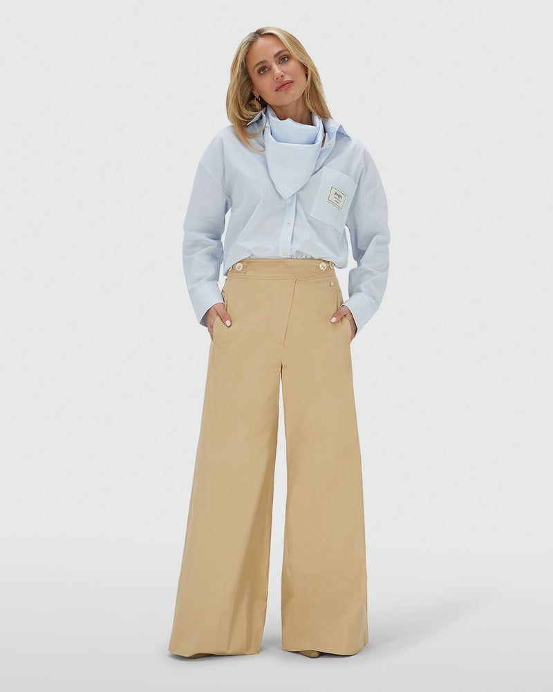 REGINA mid rise wide leg pantalon Camel REGINA mid rise wide leg pantalon Camel