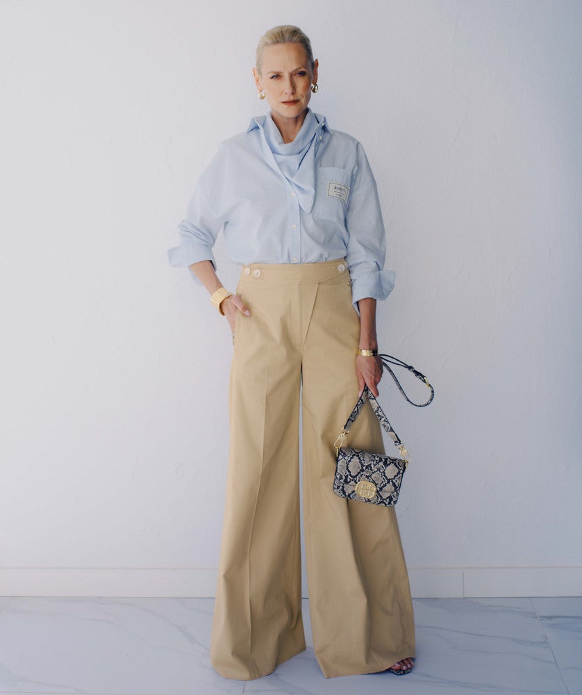 REGINA mid rise wide leg pantalon Camel REGINA mid rise wide leg pantalon Camel